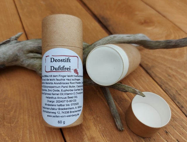 Deostift, Duftfrei